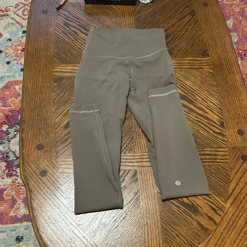 Olive green lulu lemon leggings
